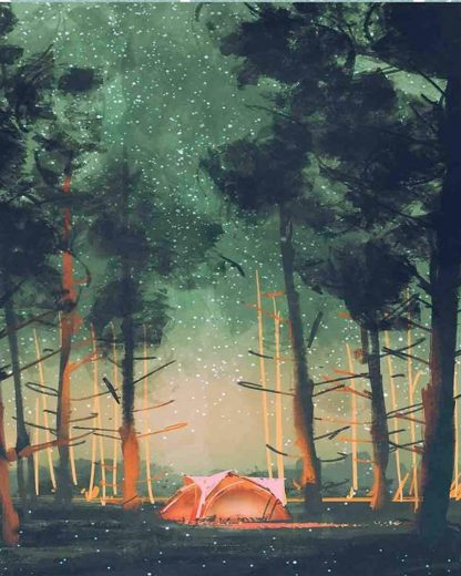 sátor az erdőben