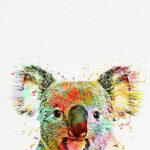a kép tartalma: színes koala maci