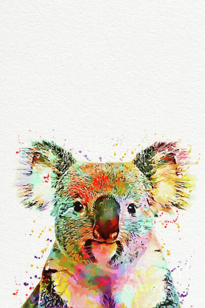 a kép tartalma: színes koala maci