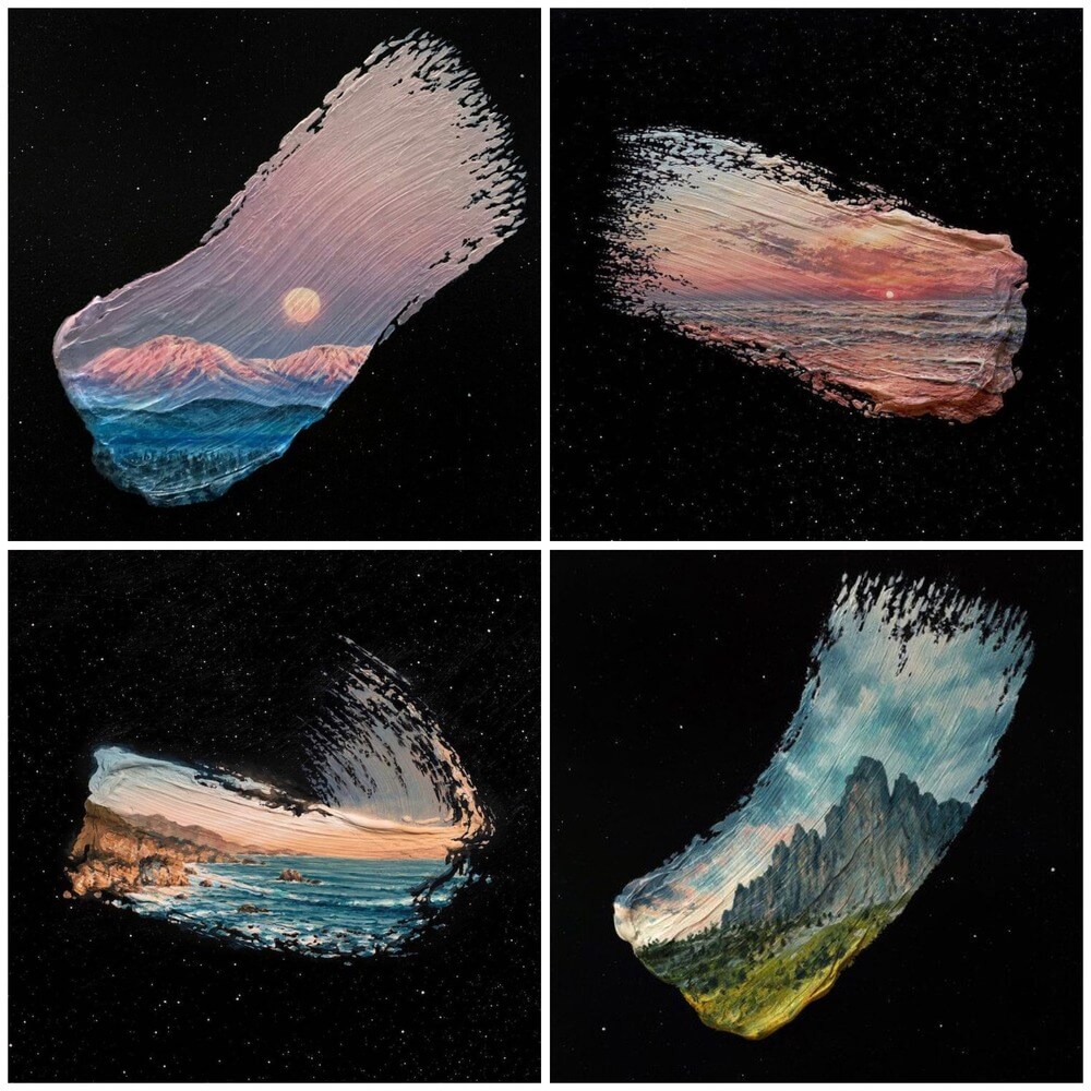 Fesd meg az Ecsetvonásos tájkép c. képet!